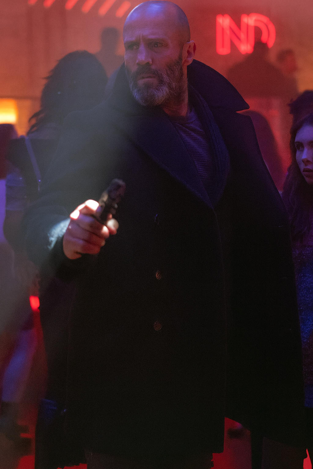 Jason Statham Shelter Michael Mason Black Coat - Image 1